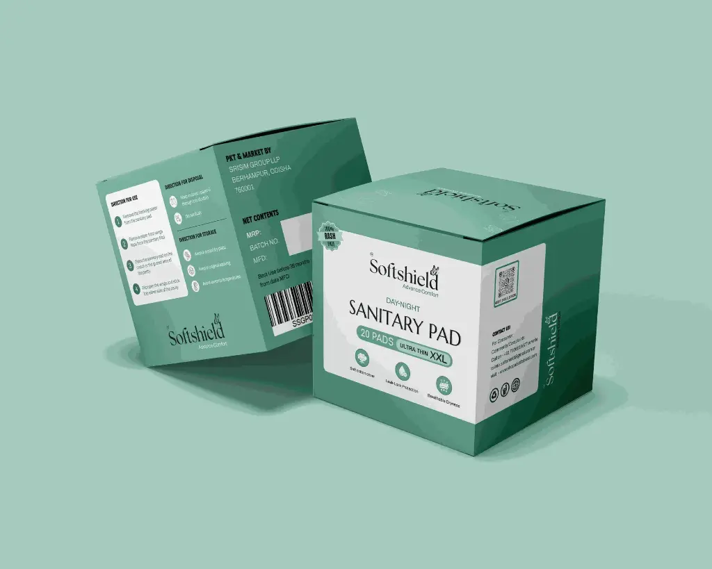 Soft Shield Sanitary Pad 'XXL' 20 Pics. (Regular Pack)