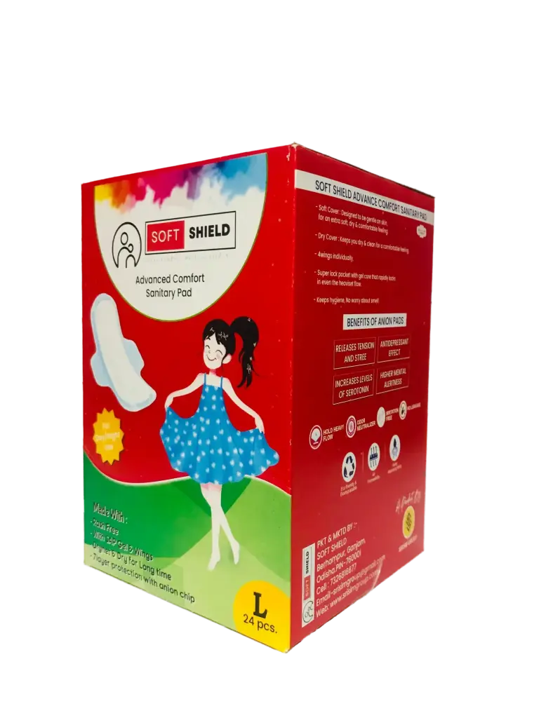 Soft Shield Sanitary Pad 'L' 24 Pics. (Jumbo Pack)