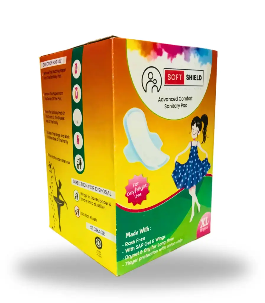 Soft Shield Advance Comfort Sanitary Pad 'XL'   18 Pics. (Jumbo Pack)